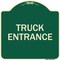 Signmission Driveway Truck Entrance Heavy-Gauge Aluminum Architectural Sign, 18" x 18", G-1818-24122 A-DES-G-1818-24122 - alternate 1